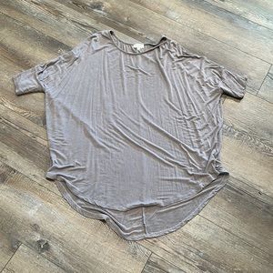 Tan/pewter tunic